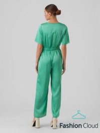 Vero moda heart oi 2/4 jumpsuit jade cream | maat: l