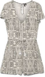 Vero moda vmmenny ss playsuit wvn ga dames broek - oatmeal tenna
