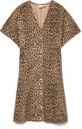 Vero moda - vmpenelope ss v-neck short dnm dress - dames - mini jurken