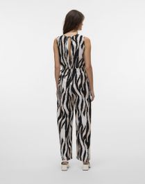 Vero moda - vmsara lea sl wide jumpsuit wvn ga - dames - pakken