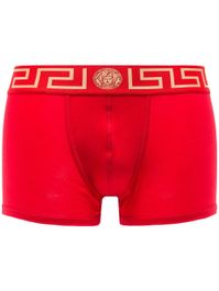 Versace boxershorts met griekse afwerking - rood - Rood