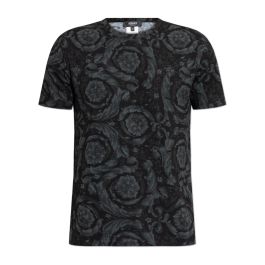 Versace, heren, tops, zwart, maat: m katoen,