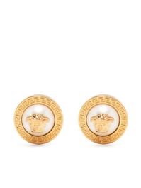 Versace medusa oorbellen met parel - goud