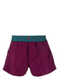 Versace zwembroek met logoband - paars - Paars