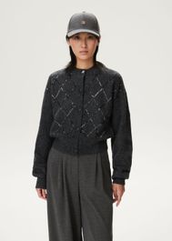 Vest met diamanten argyle patroon - l,m,s - costes atelier