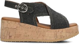 Via vai dames sissel capri, maat: 38, materiaal: textiel, kleur: zwart