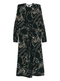 Victoria beckham jurk met lange mouwen - zwart