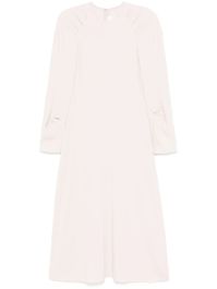 Victoria beckham midi-jurk van crêpe - roze