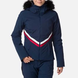 W embleem jkt blauw - dames