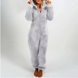 Roze onesie dames – Zacht teddybeer-design voor de winterdagen Roze onesie dames – Zacht teddybeer-design voor de winterdagen
