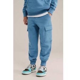 We fashion blue ridge slim cargo broek lichtblauw jongens katoen effen - maat 128