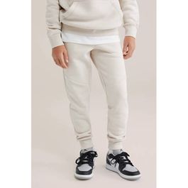 We fashion blue ridge slim sweatpants ecru broek jongens katoen effen - maat 128