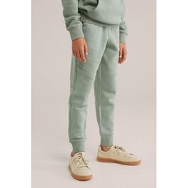 We fashion blue ridge slim sweatpants mintgroen broek jongens katoen effen - maat 98