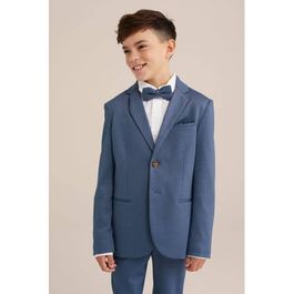 We fashion colbert donkerblauw melange