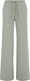 We fashion dames straight fit broek met structuur