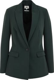 We fashion getailleerde blazer donkergroen