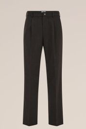We fashion - heren loose fit pantalon - loose fit - donkerbruin - maat: 34
