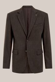 We fashion - heren slim fit blazer - slim fit - donkerbruin - maat: 44