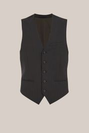 We fashion - heren slim fit gilet met print - slim fit - donkergroen - maat: 46