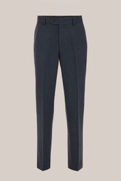 We fashion - heren slim fit pantalon met structuur - slim fit - donkerblauw - maat: 56