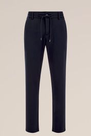 We fashion - heren tapered fit pantalon met stretch - tapered - donkerblauw - maat: 34