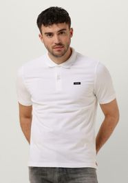 Witte calvin klein polo stretch pique slim button polo