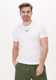 Witte calvin klein t-shirt stacked logo tee