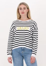 Witte liu jo trui maglia chiusa m/l portalogo