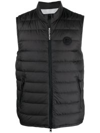 Woolrich bodywarmer met logopatch - zwart