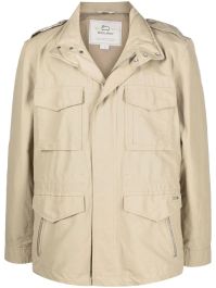 Beige Woolrich legerjack met zakken - beige