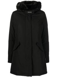 Woolrich parka met capuchon - zwart