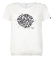 Zoso - navy t-shirt frontprint - maat m