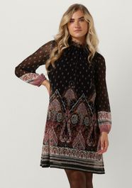 Zwarte ana alcazar midi jurk dress lace neck