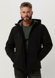 Zwarte cast iron gewatteerde jas short jacket softshell zeroyon 2.0 - Zwart