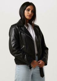 Zwarte catwalk junkie leren jas jk biker babe