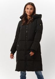 Zwarte mos mosh gewatteerde jas nova square down coat
