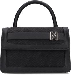 Zwarte nikkie schoudertas binded small shoulderbag