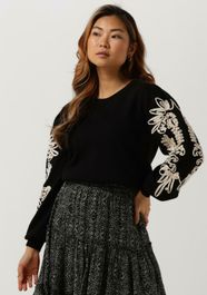 Zwarte object trui joana l/s knit pullover 123